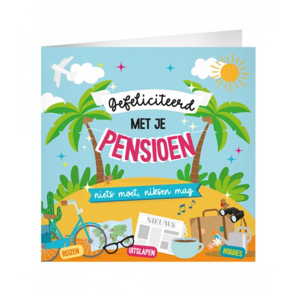 XL kaart met envelop pensioen